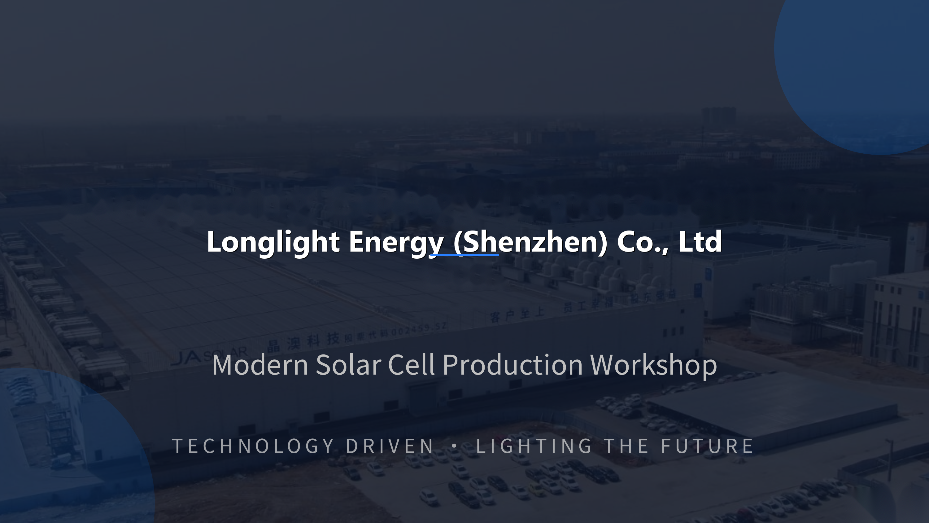 Longlight Energy modern solar cell production workshop
